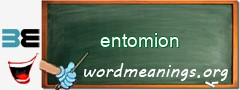 WordMeaning blackboard for entomion